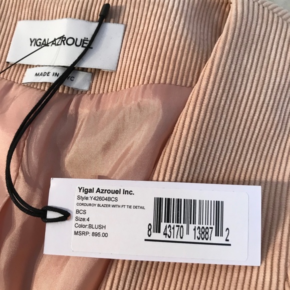 YIGAL AZROUËL Textured Long Sleeve Blazer - Picture 2 of 9